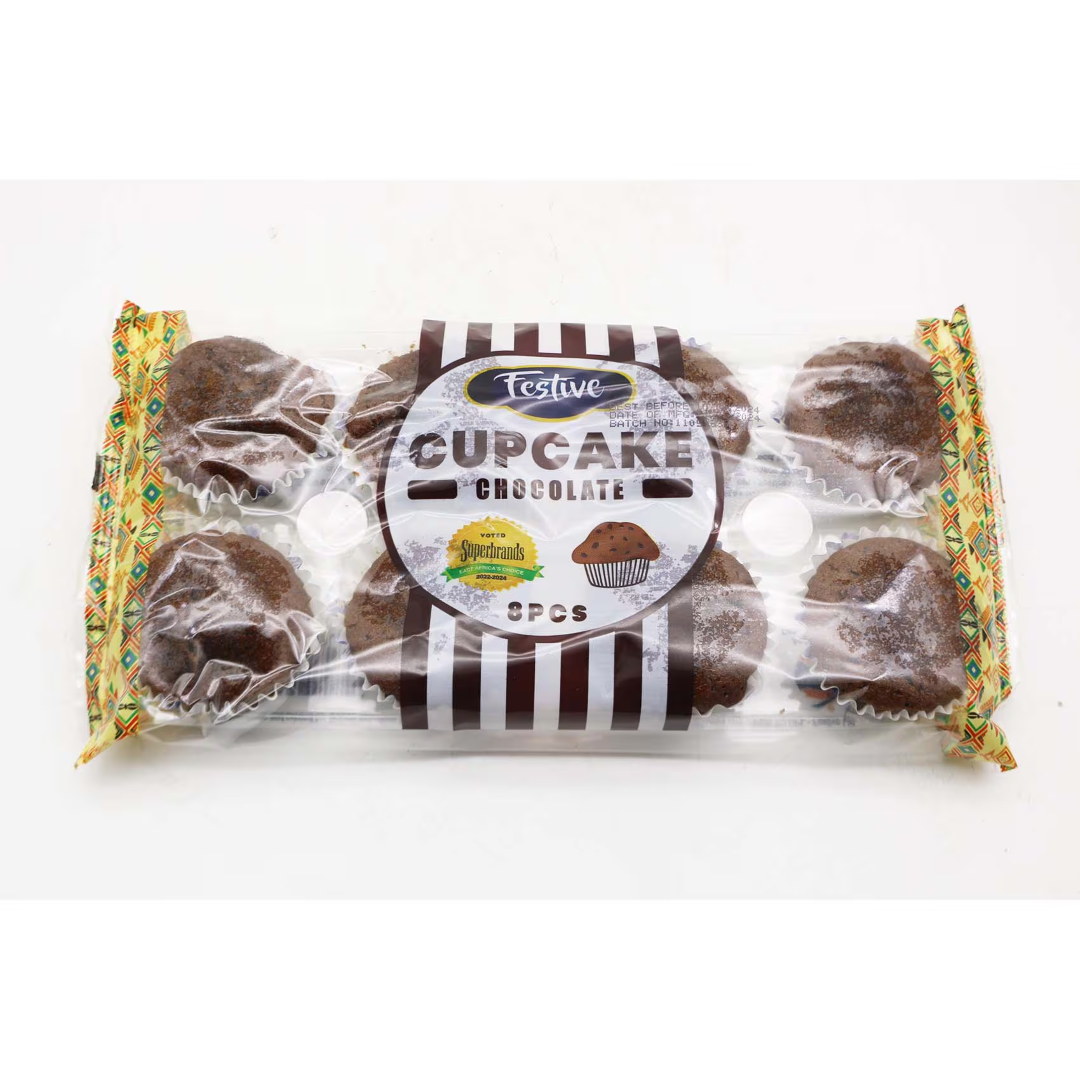 FESTIVE CUPCAKE 8PC CHOCOLATE 200G